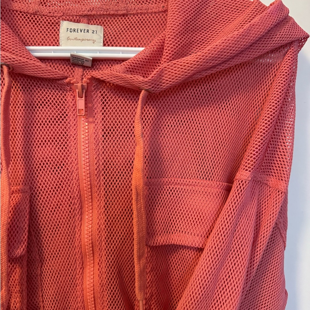 Forever 21 Pink Mesh Jacket - Picture 6 of 8